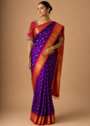 Royal Amethyst Paithani Silk Saree