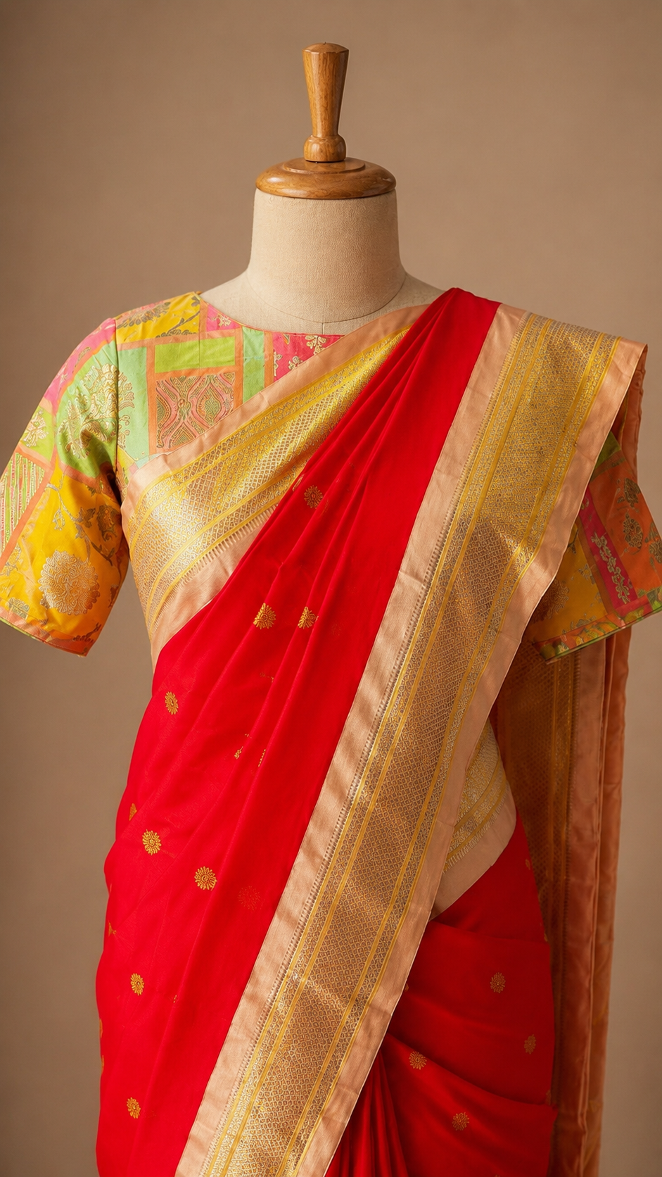 Scarlet Heritage Paithani Silk Saree
