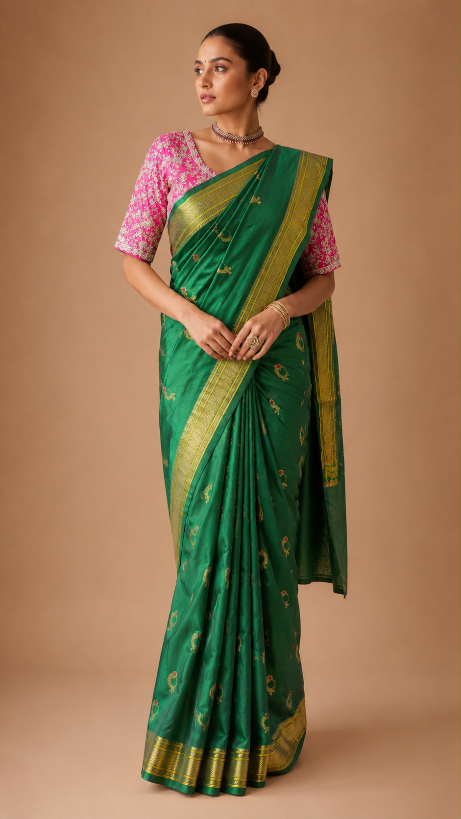 Nath Paithani Silk Saree